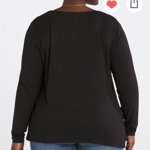 Black knit top! So comfy and stretchy! From stitch fix, size 1X - Picture 4 of 5